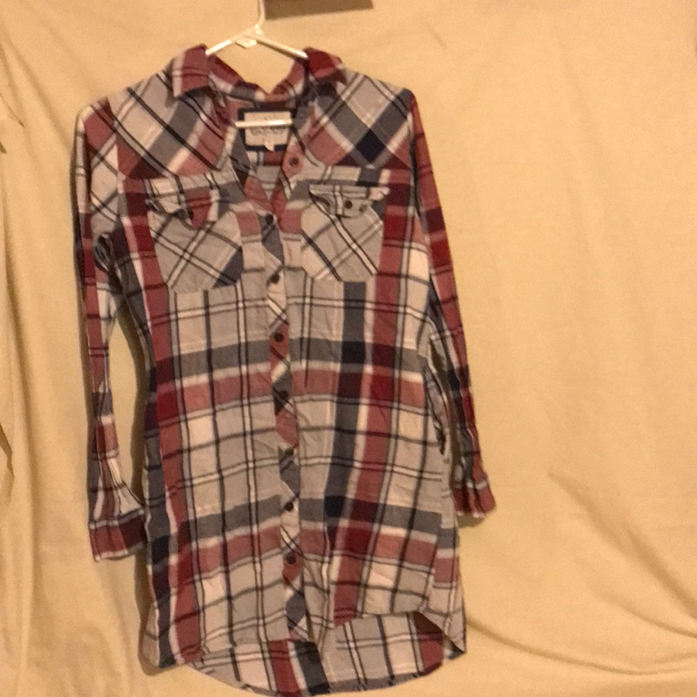 Kids button down top with pockets